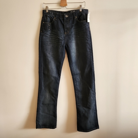 NWT Buffalo 20Y boys jeans, King bootcut dark wash - Picture 1 of 8